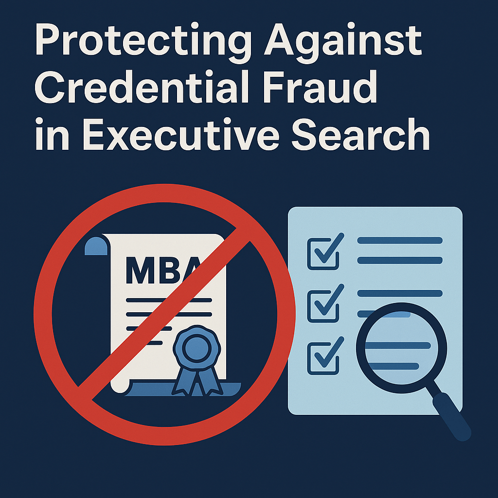 credential fraud in executive search